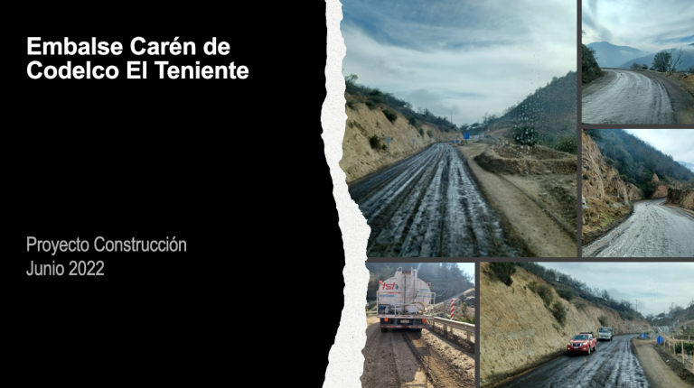 Embalse  Carén de Codelco El Teniente